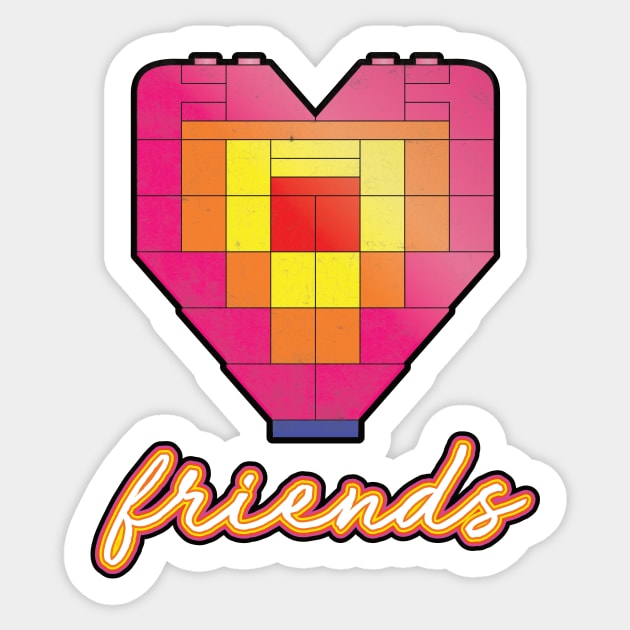 Lego Movie 2 - Heart Friends Sticker by geekers25